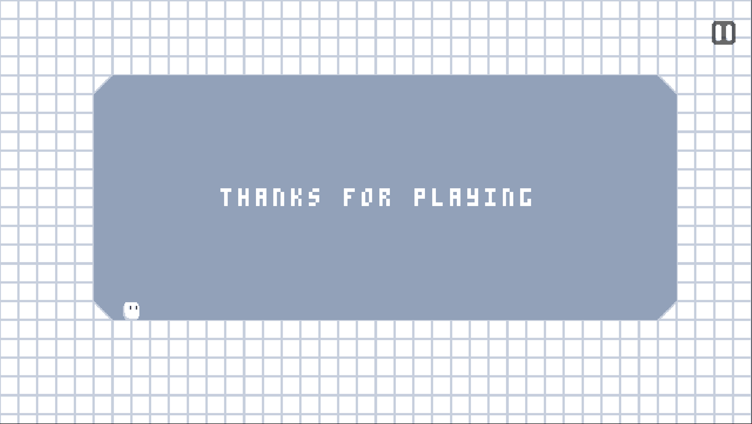 Pause Game Beat Thanks for Playing Screen Screenshot.