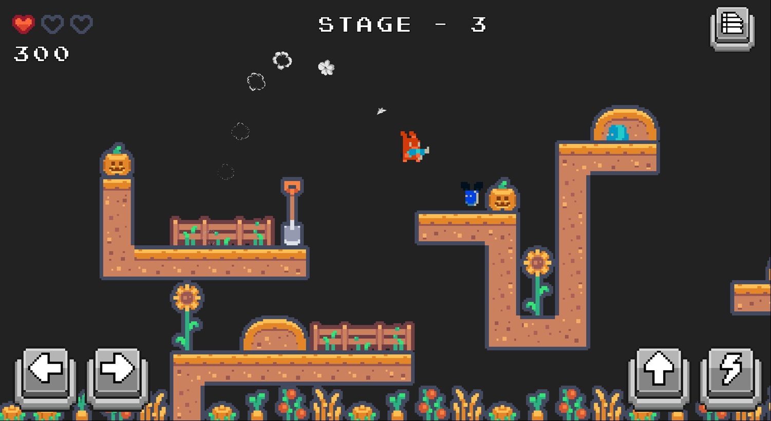 Pixel Farmer Game Next Stage Screenshot.