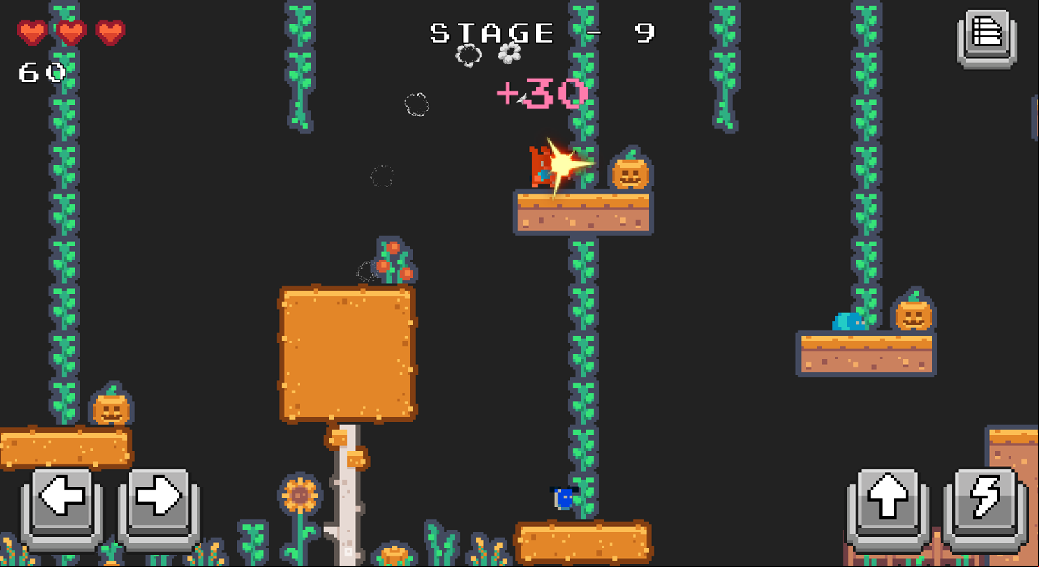 Pixel Farmer Game Stage Challenge Screenshot.