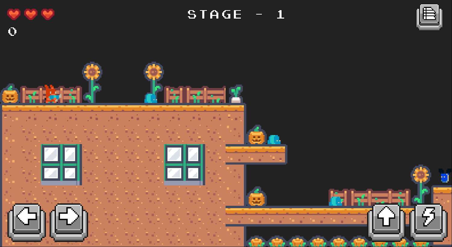 Pixel Farmer Game Stage Start Screenshot.