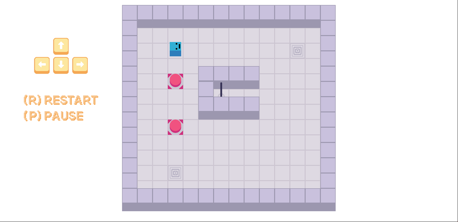 Pixie's Puzzle Box Game Level With a Warp Screenshot.
