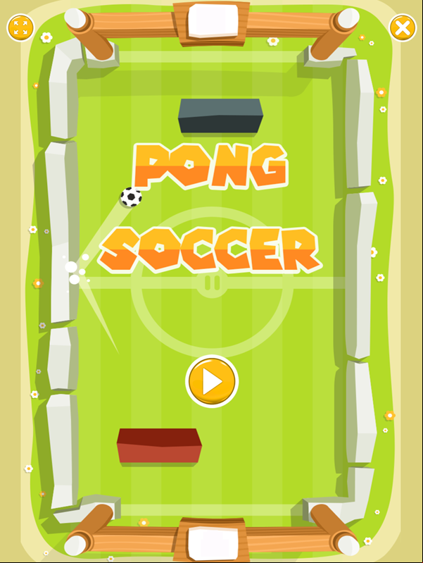 Pong Soccer Welcome Screenshot.
