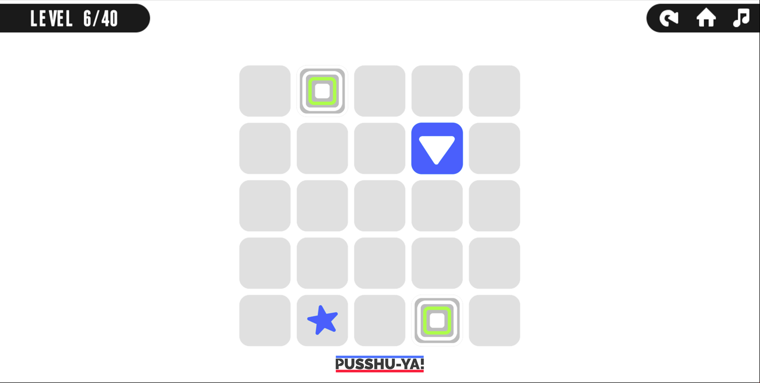Pusshu Ya Game Warp Level Screenshot.