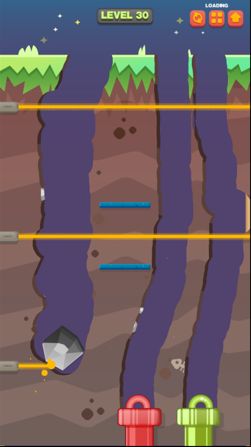 Route Digger 3 Game Final Level Paths Screenshot.
