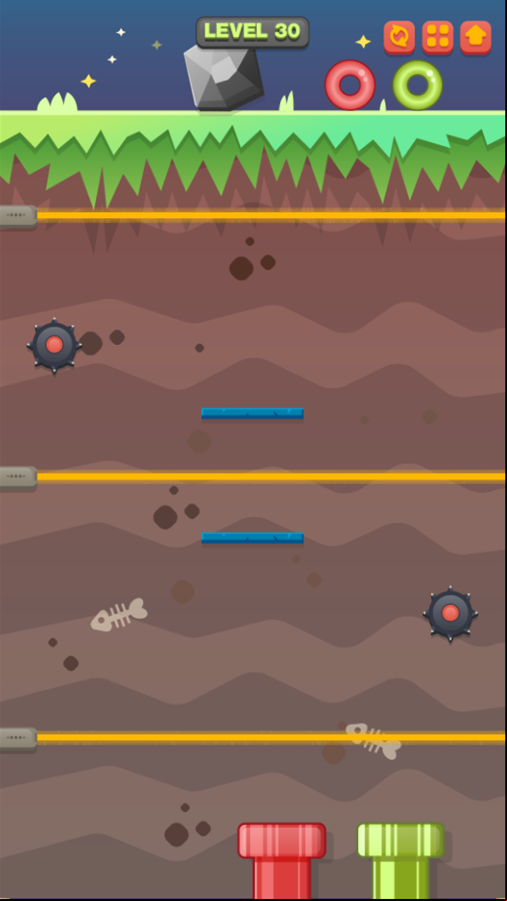 Route Digger 3 Game Final Level Screenshot.