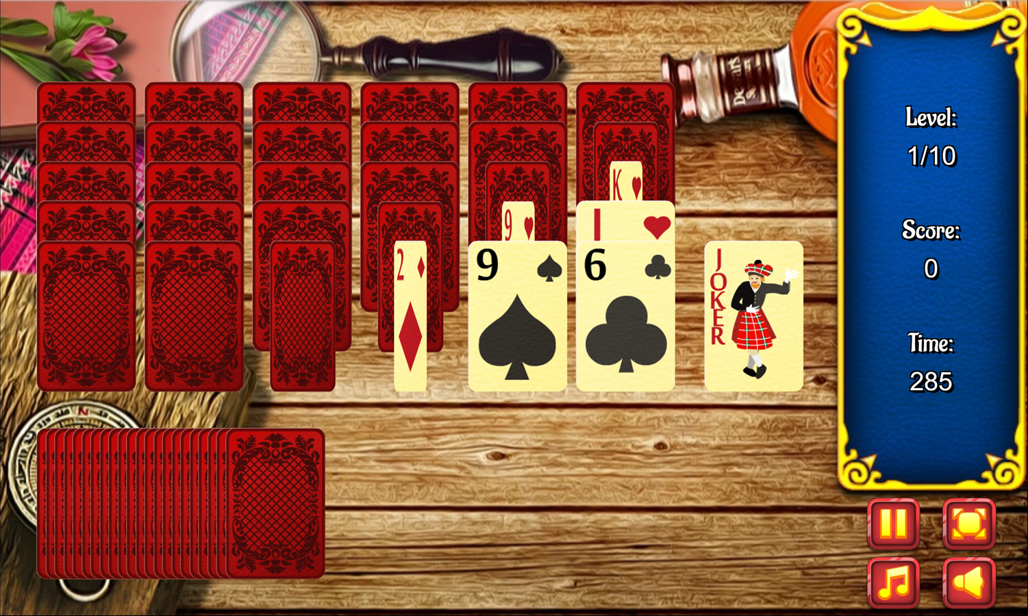 Scottish Solitaire Game Dealing Screenshot.