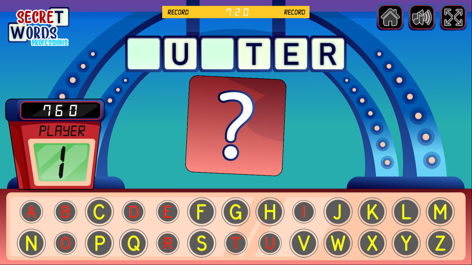 Secret Words Professions Game Next Level Screenshot.