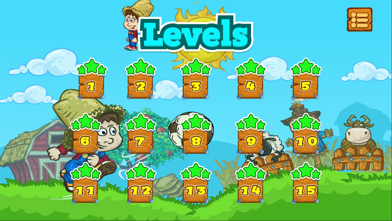 Soccer Farm Game Game Complete Screenshot.