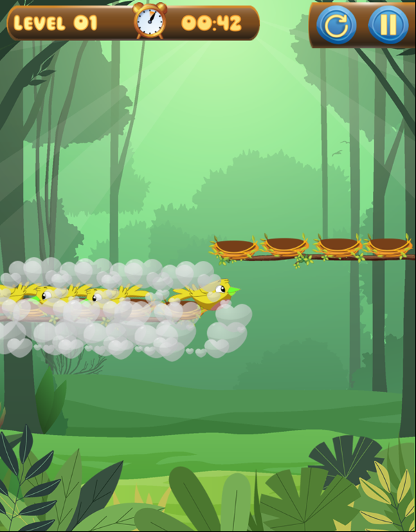 Sort Eggs Game Level Play Screenshot.