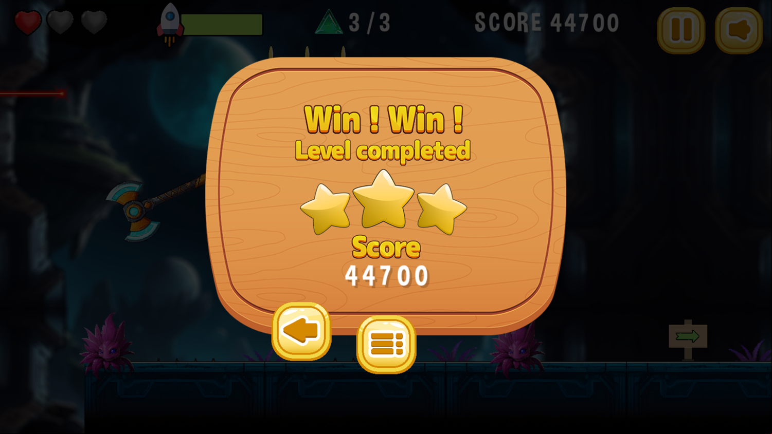 Space Patrol Game Complete Screenshot.