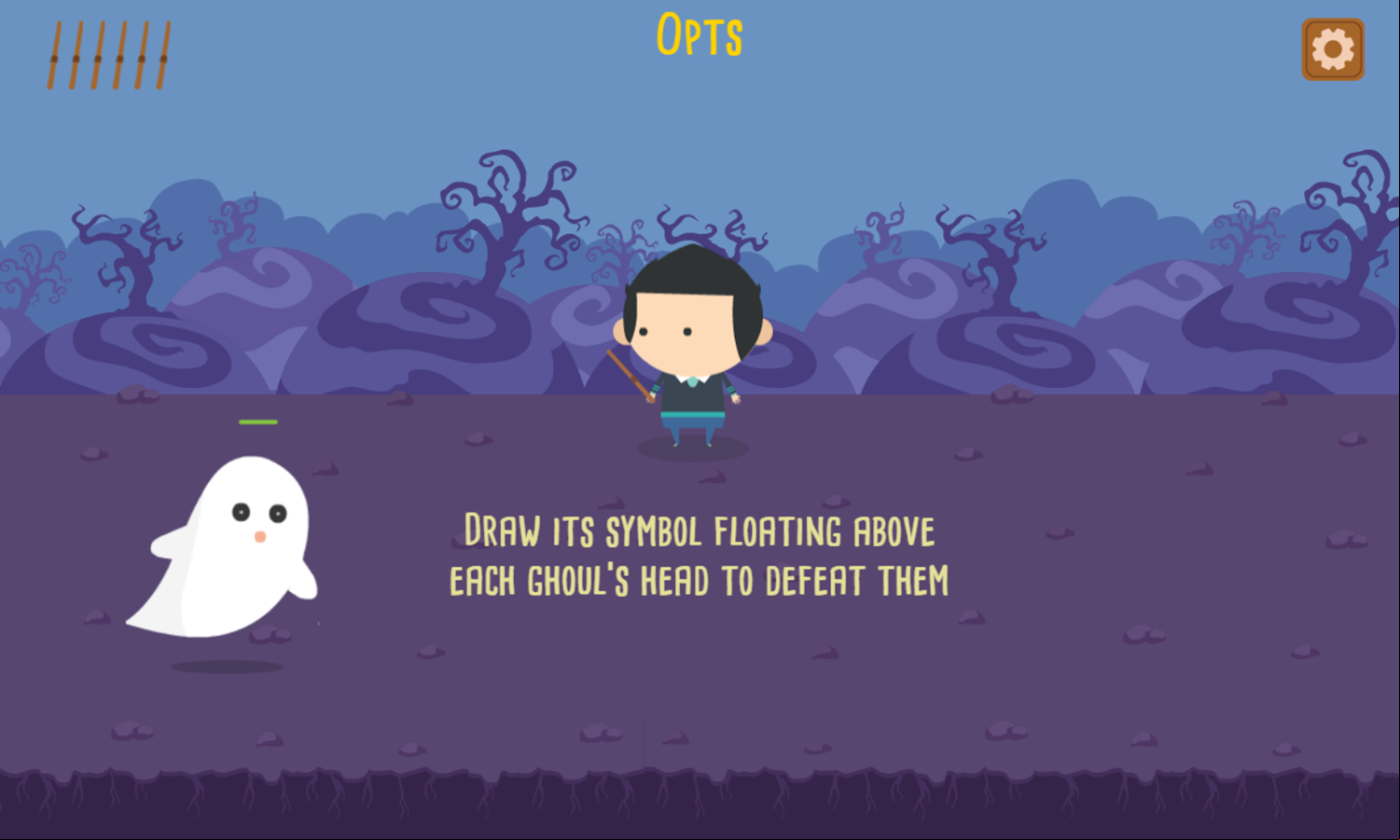 Spells Casting Game How To Play Screenshot.