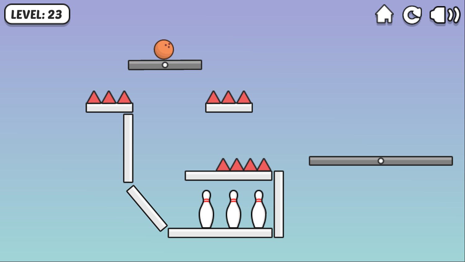 Spin Bowling Game Level Where You Drop Down Screenshot.