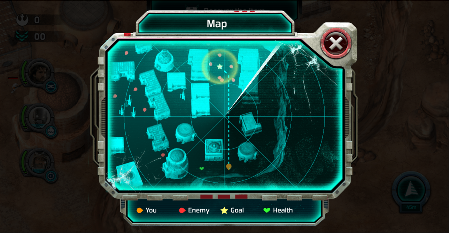 Star Wars Rogue One Boots on the Ground Map Screenshot.