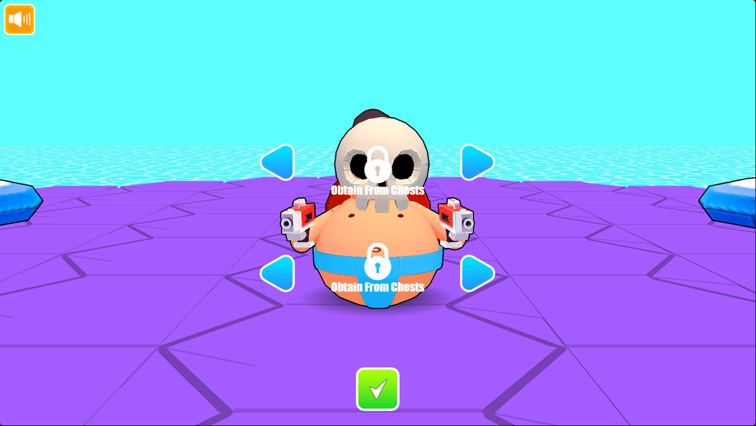 Sumo Smash Game Costume Unlockables Screenshot.