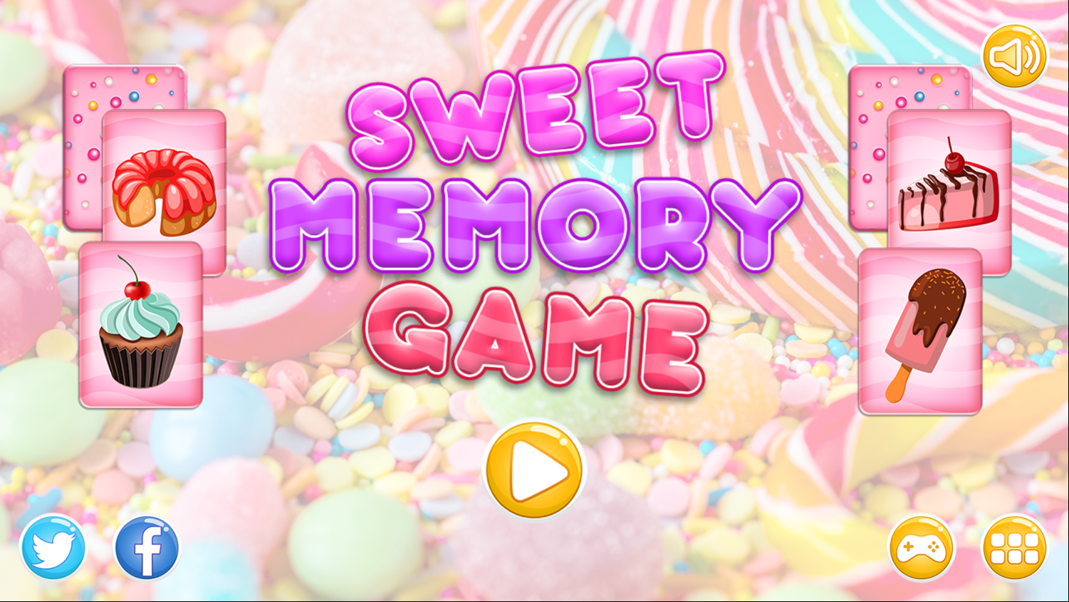 Sweet Memory Welcome Screen Screenshot.