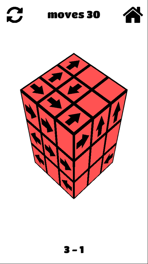 Tap Away 3D Game Next Level Screenshot.