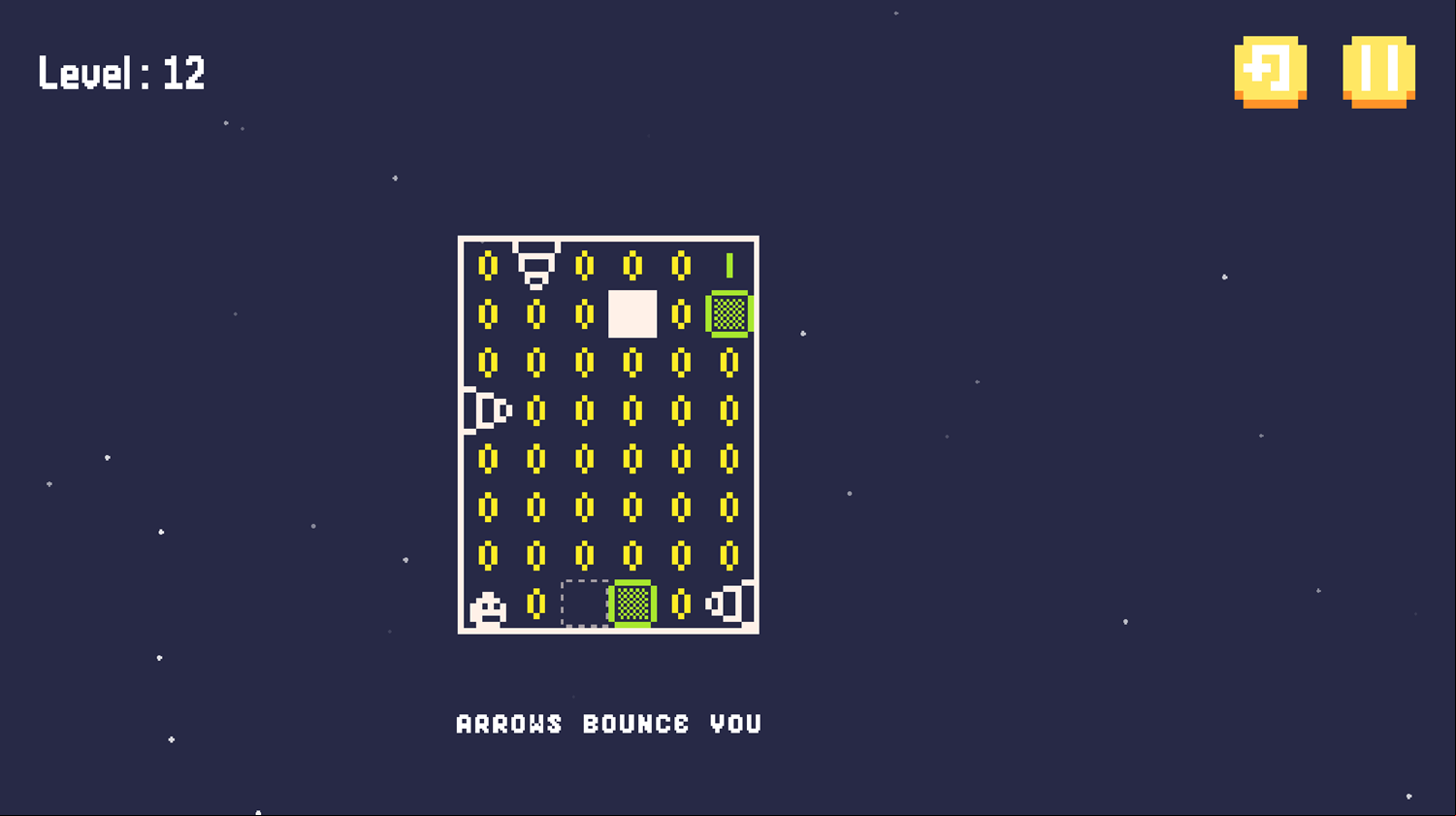 Tomb Run Puzzle Game Arrows Bounce You Instructions Screen Screenshot.