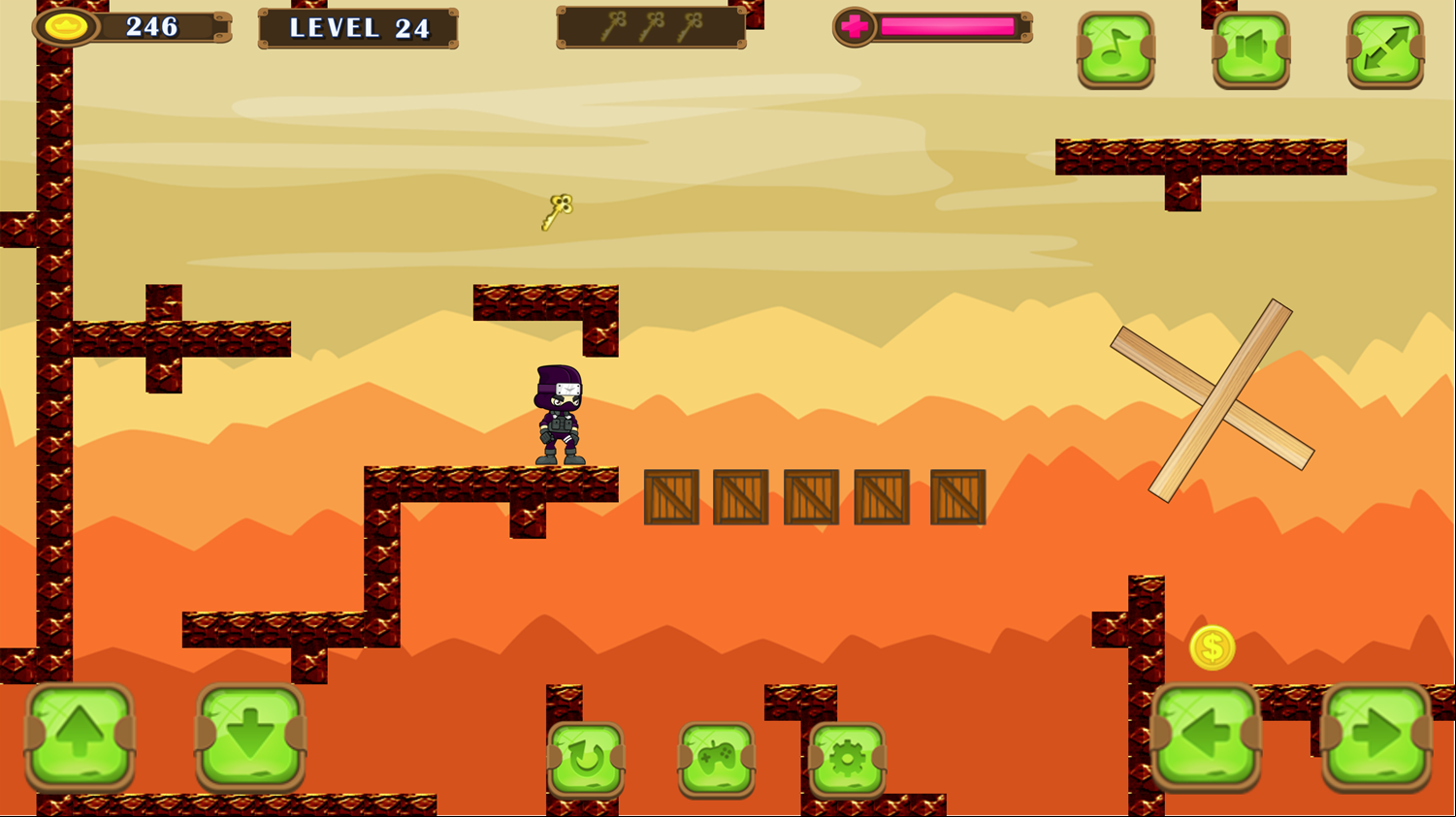 Toto Adventure Game Final Level Screenshot.