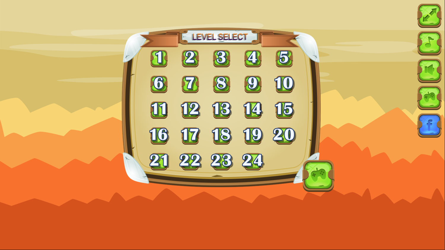 Toto Adventure Game Level Select Screen Screenshot.