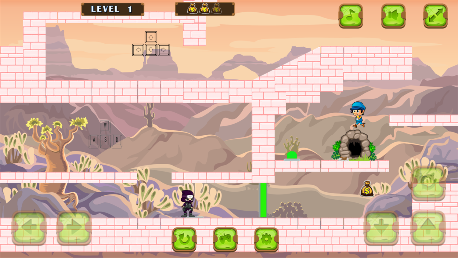 Toto Double Trouble Game Level Play Screenshot.