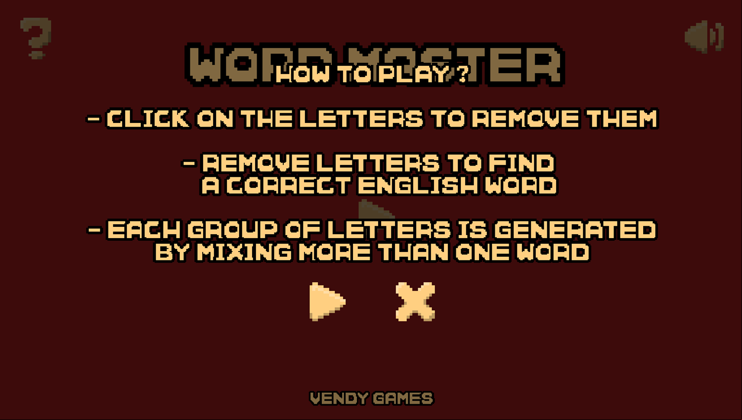 Word Master Game How To Play Screenshot.