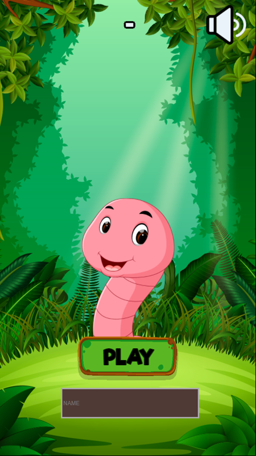 Worm Arena.io Game Welcome Screen Screenshot.
