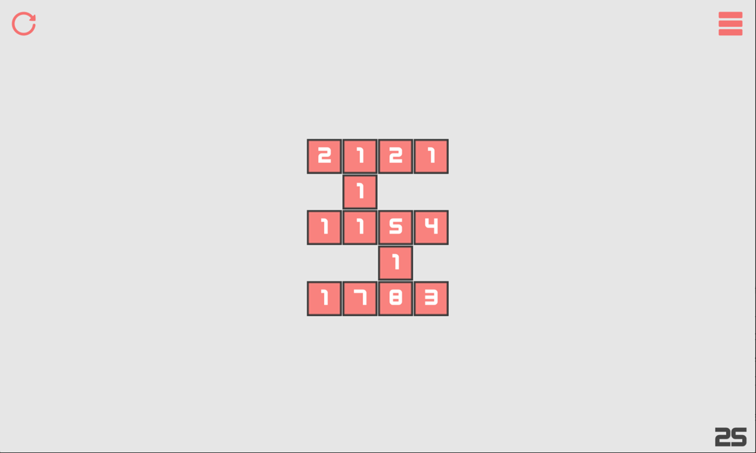 Zero Numbers Game Final Level Screenshot.